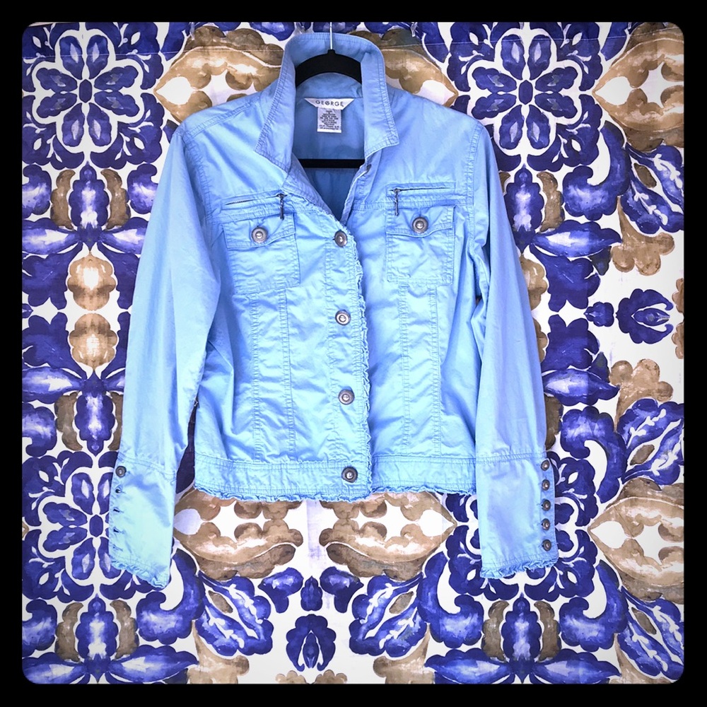 George 100%percent cotton jacket 16 silver-buttons